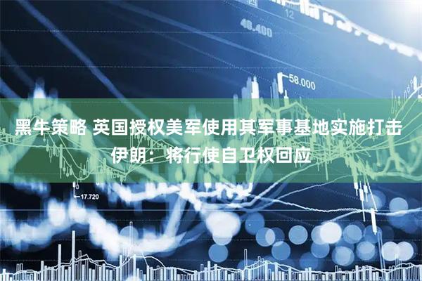黑牛策略 英国授权美军使用其军事基地实施打击 伊朗：将行使自卫权回应